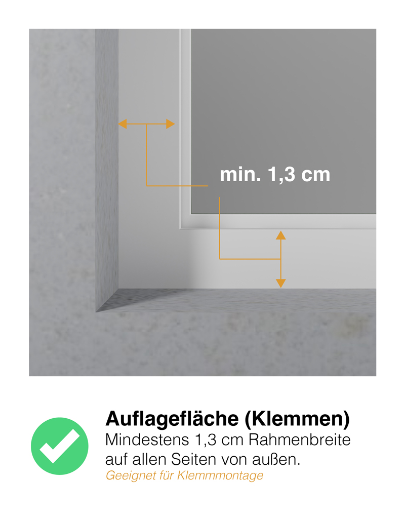 Voraussetzung 2 (für Klemmen): Fensterflügel-Typ